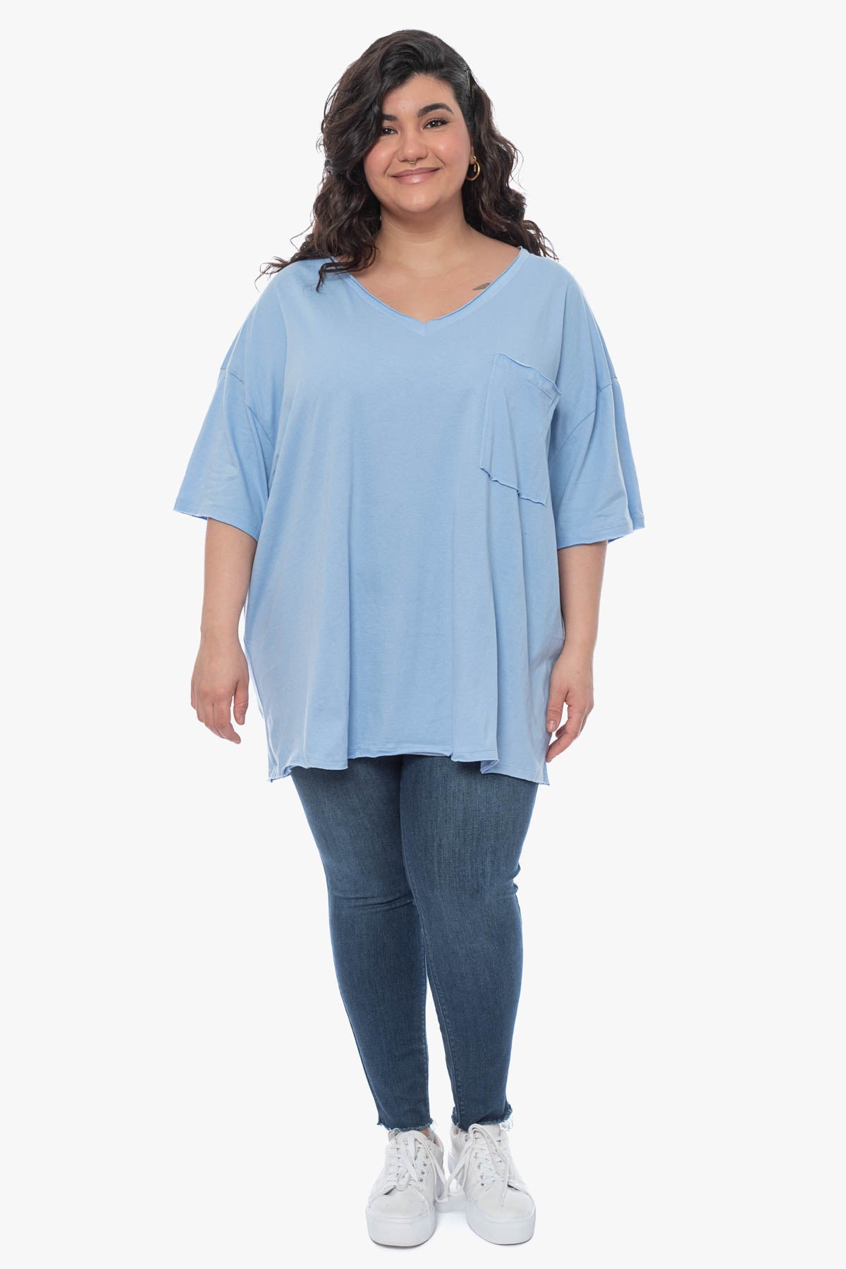 SAHARA oversized cotton top