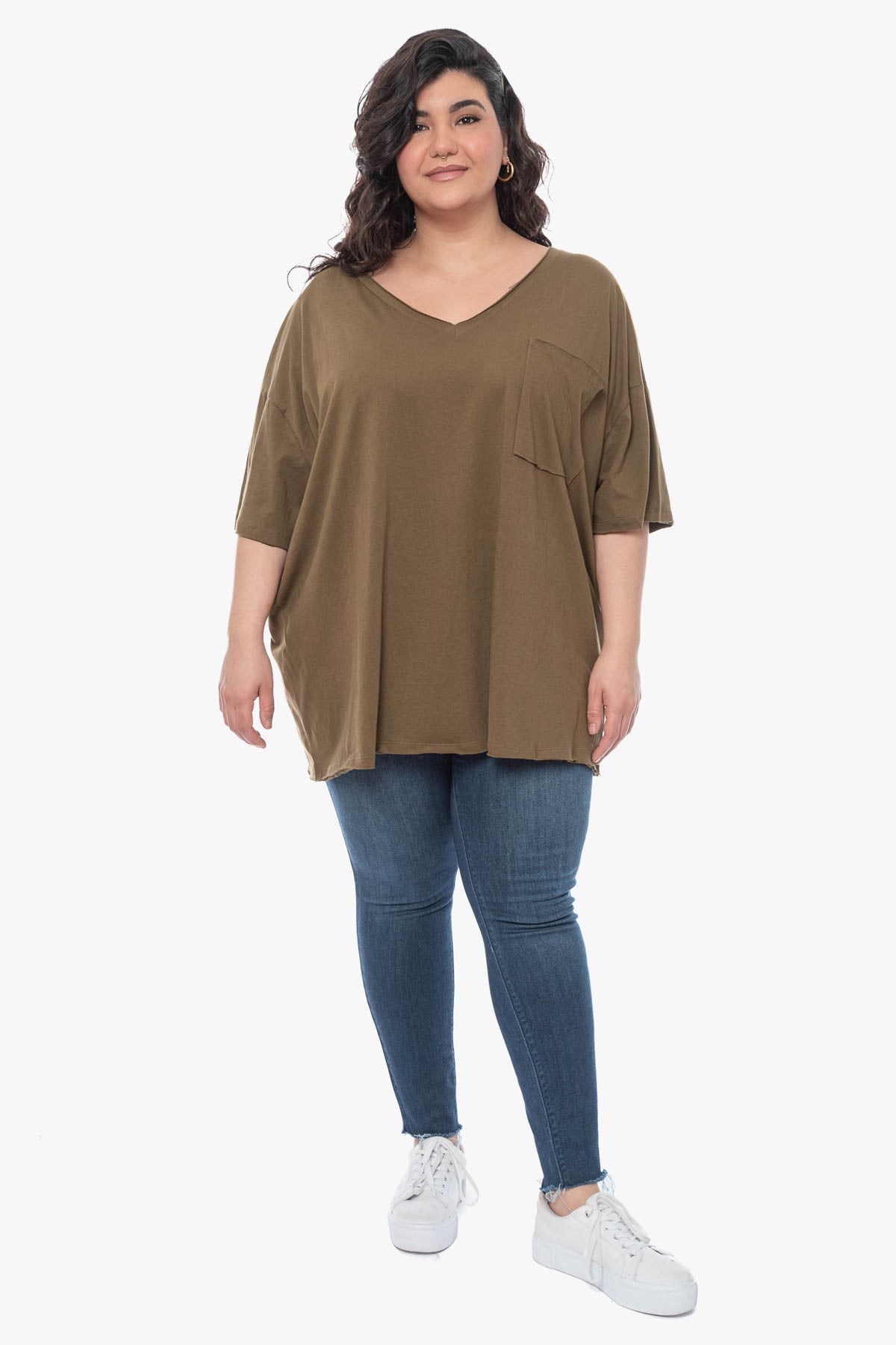 SAHARA oversized cotton top