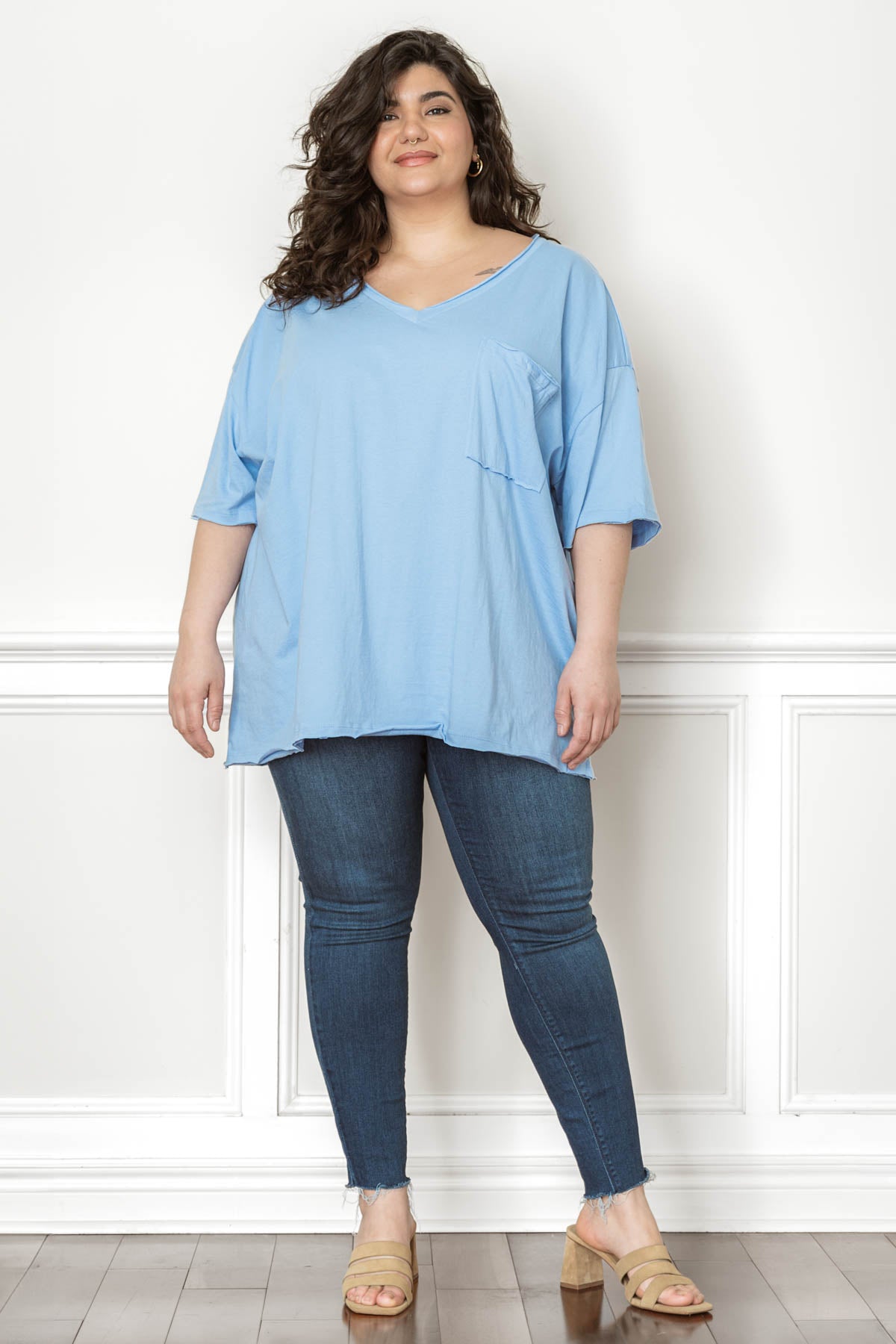 SAHARA oversized cotton top