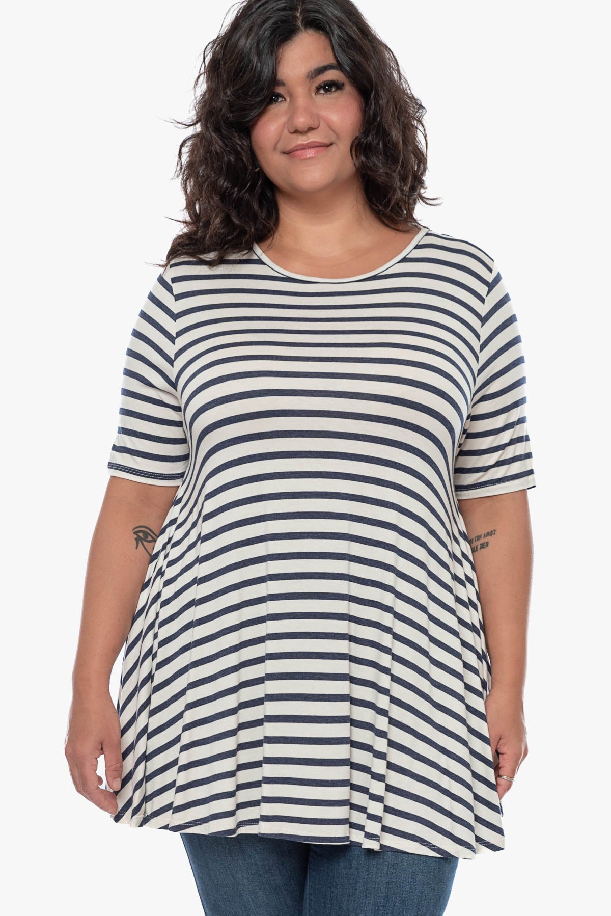 EMELDA striped top