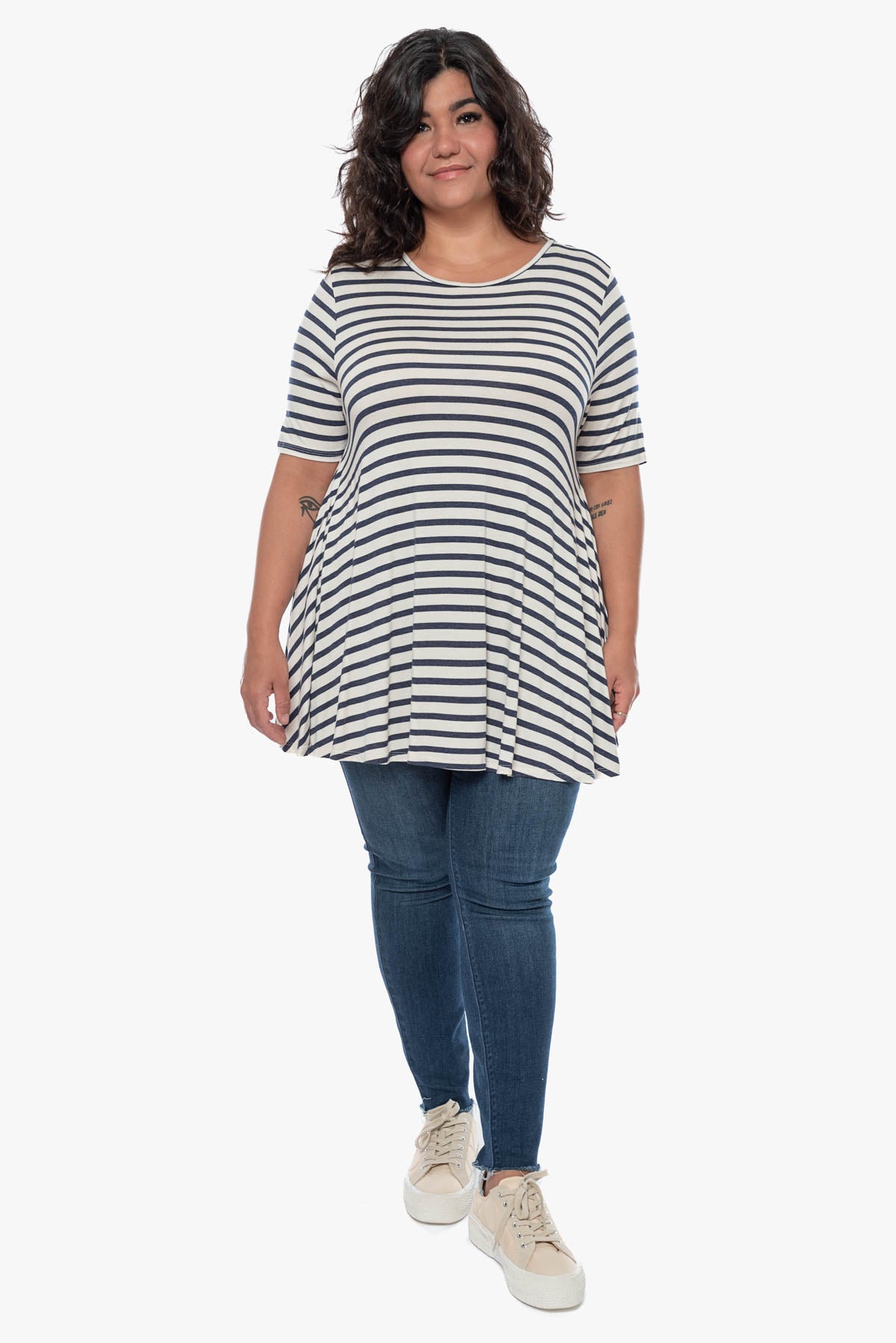 EMELDA striped top