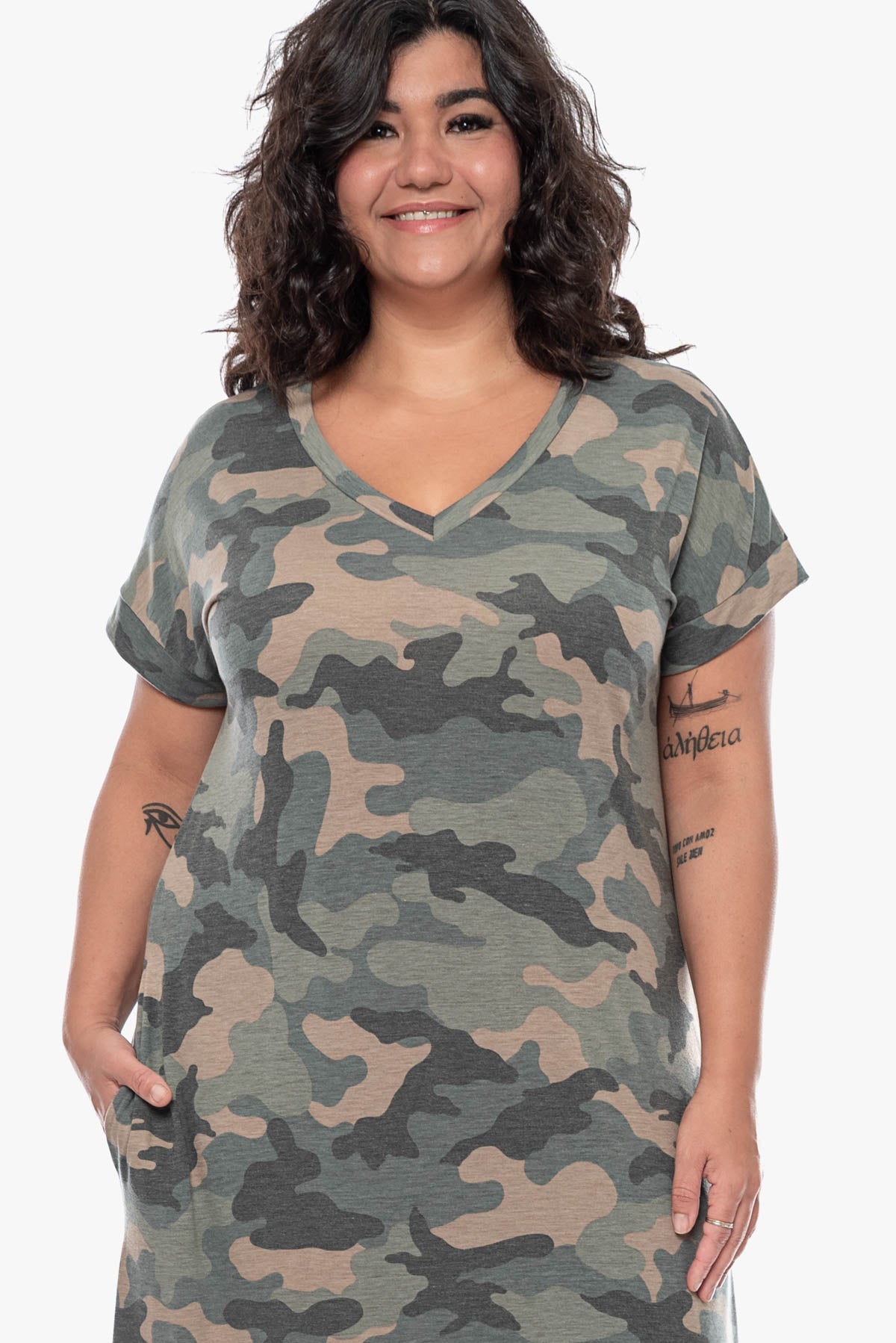 LEILA camo dress