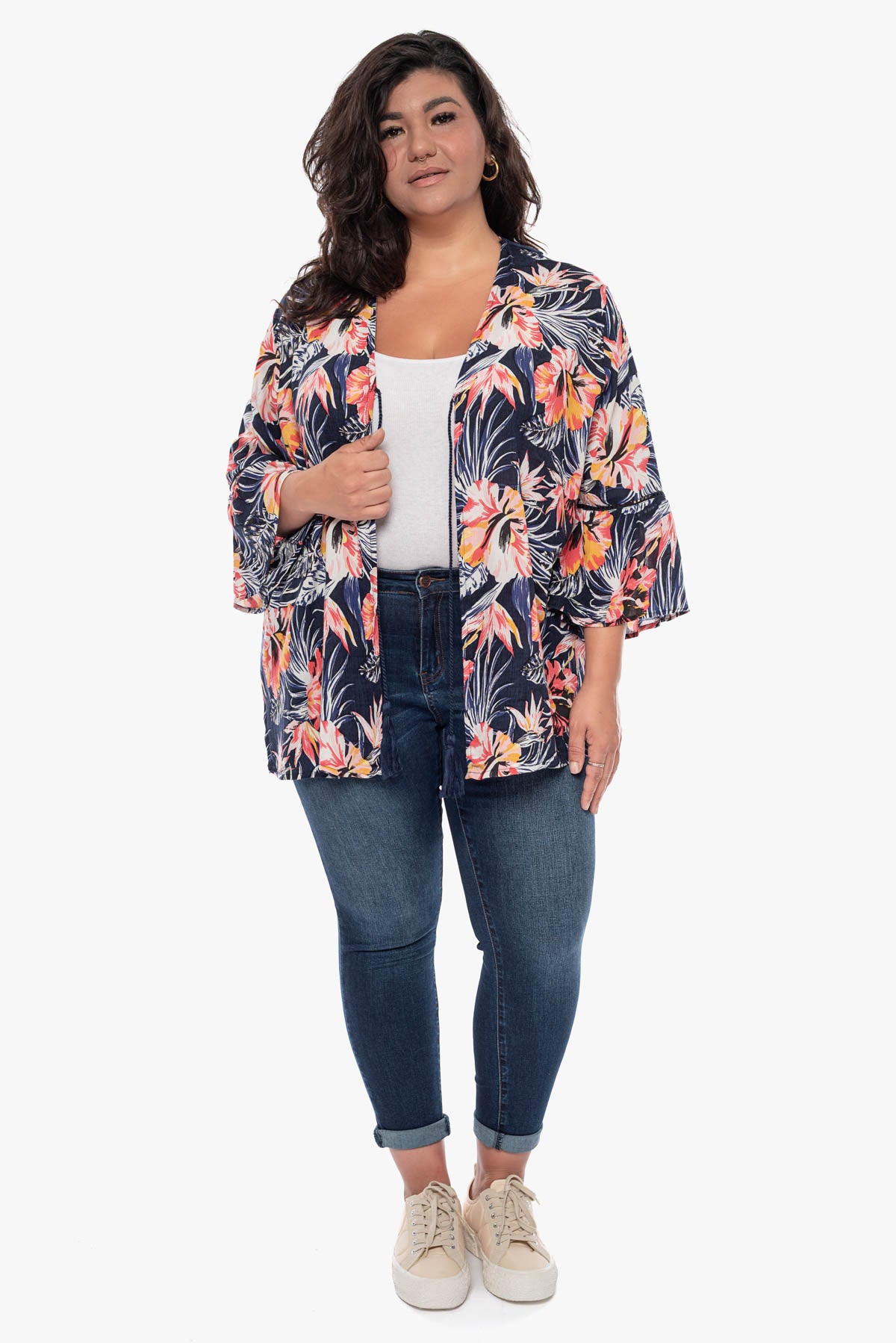 NATALIE lace back kimono