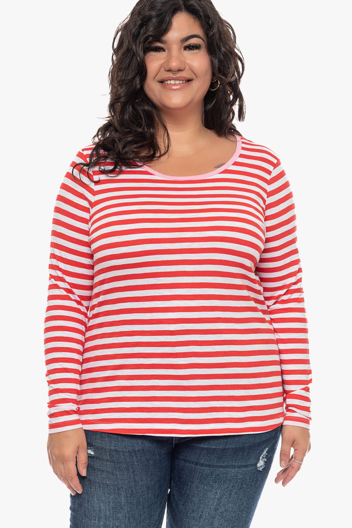 SOFIE striped cotton top