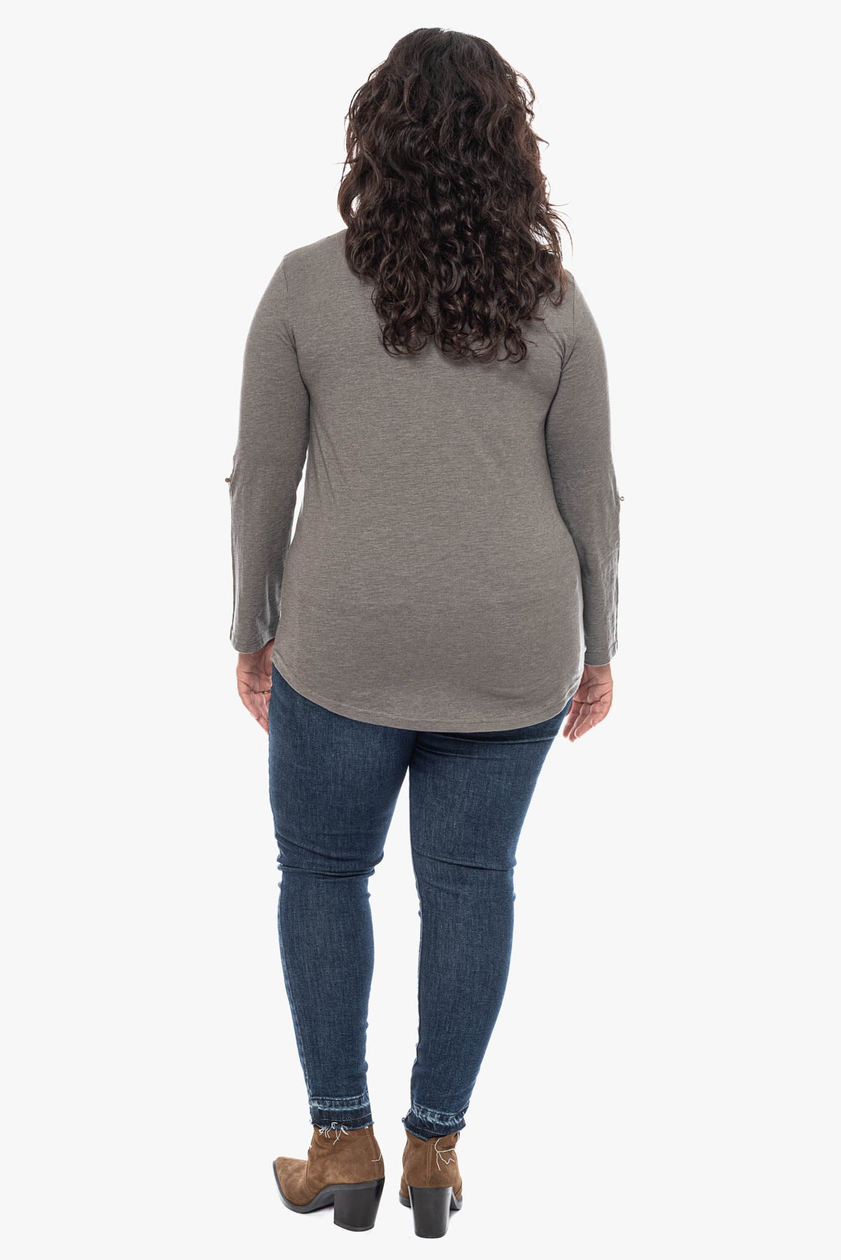PIXIE cotton Henley top