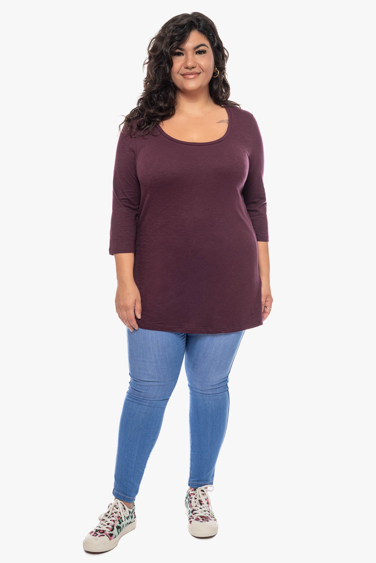 GAYLE 3/4 sleeve tunic