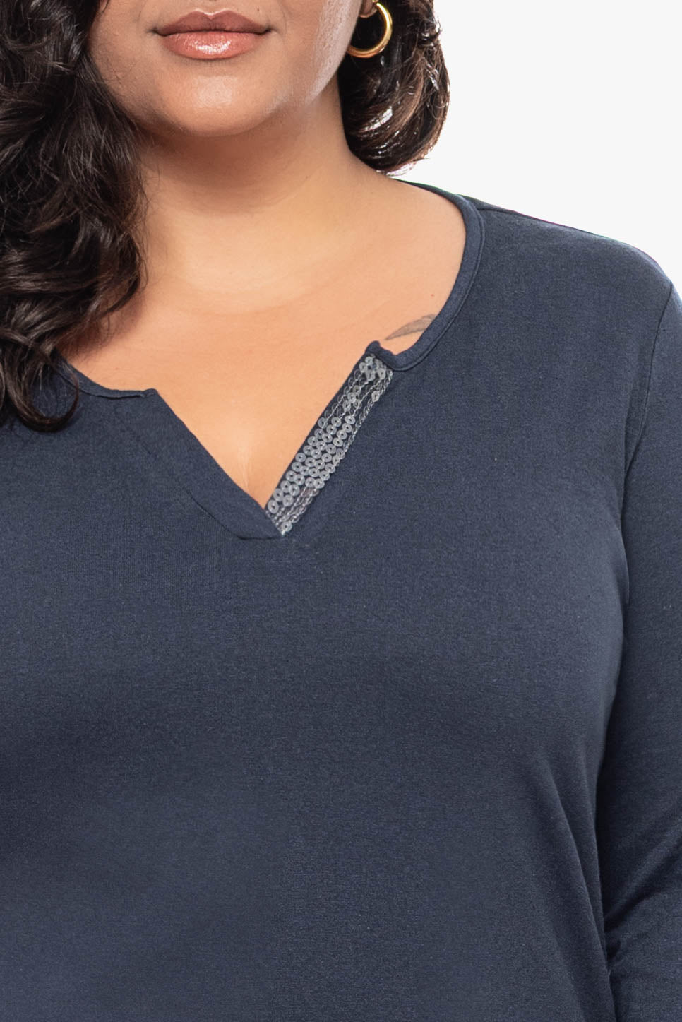 KELSEY sequin detailed top