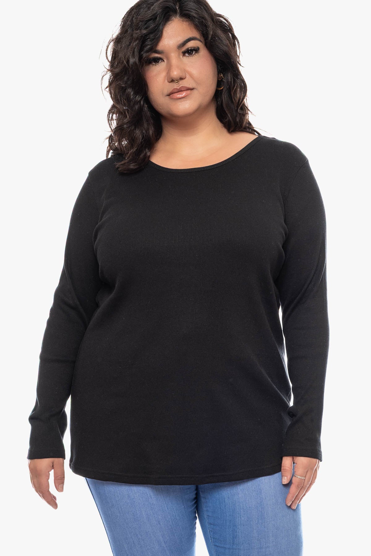 MARIELLA cotton ribbed top