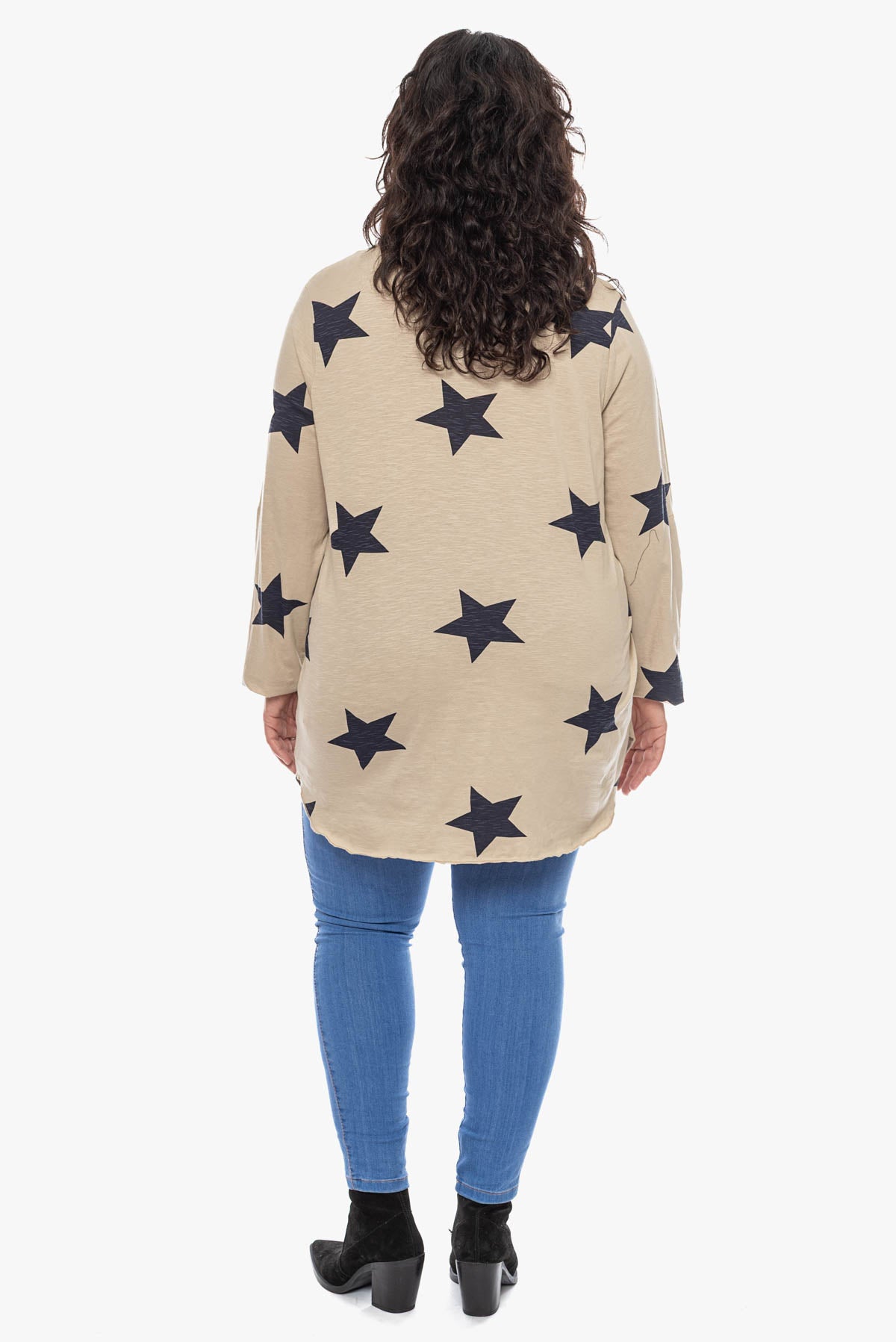 VIOLET star printed top