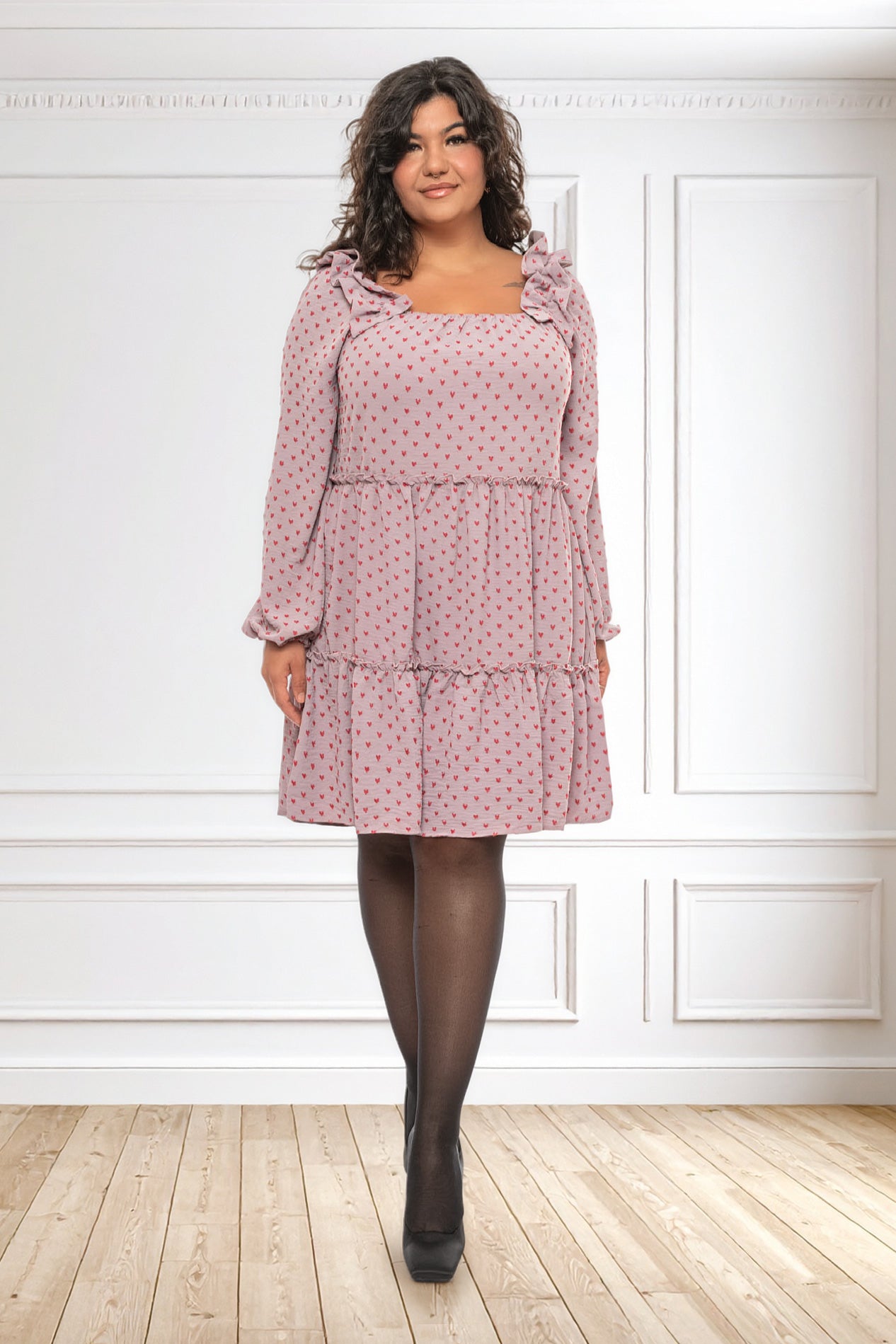 ALINA tiered dress
