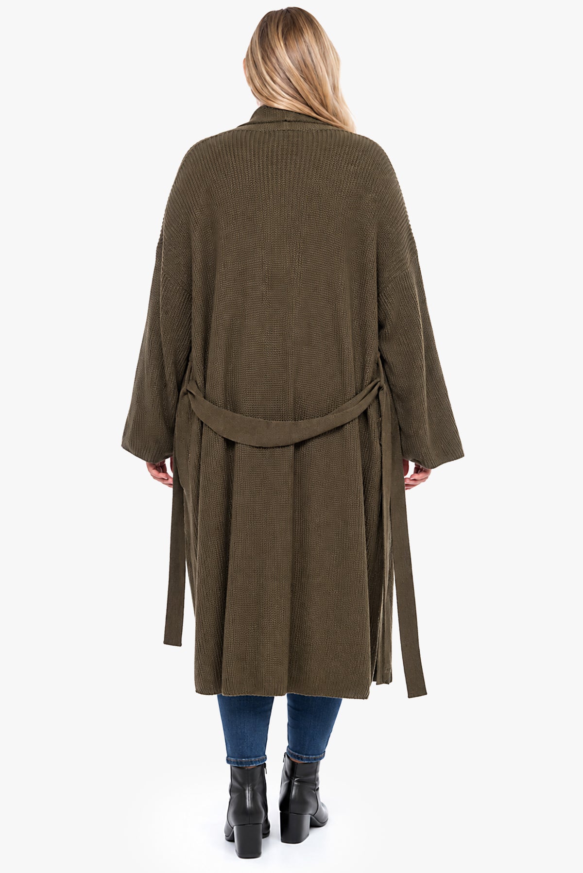KACEY knitted long cardigan