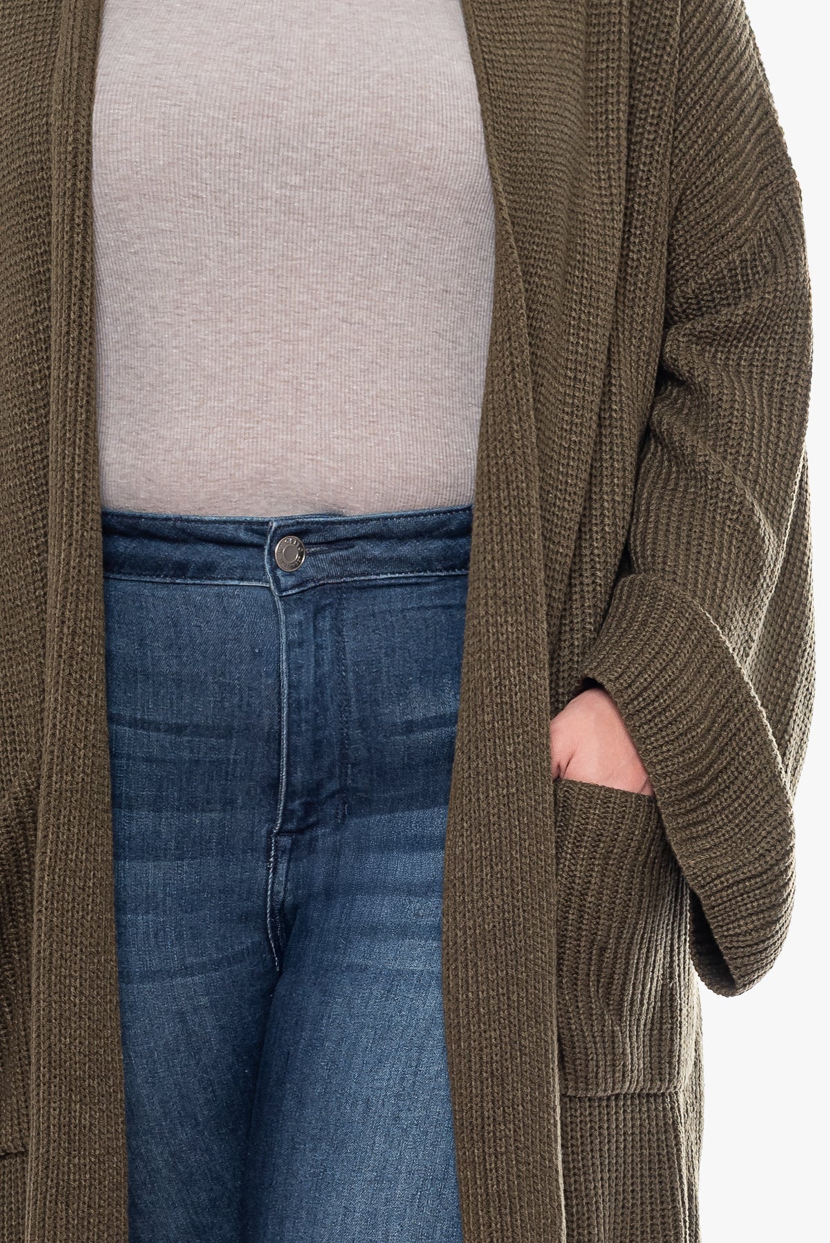 KACEY knitted long cardigan