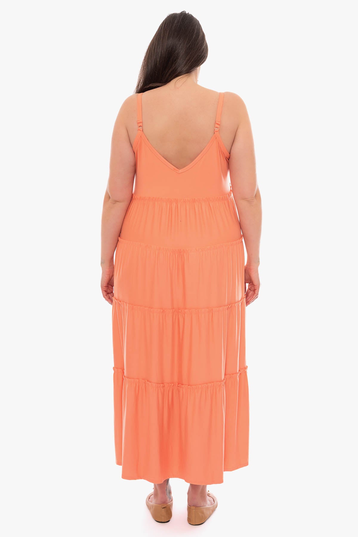 TEEGAN tiered dress
