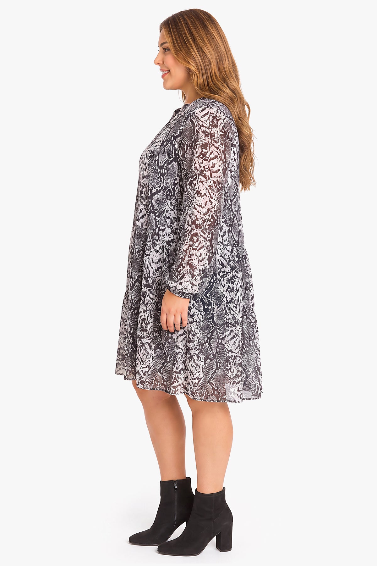TERRI snake printed dress