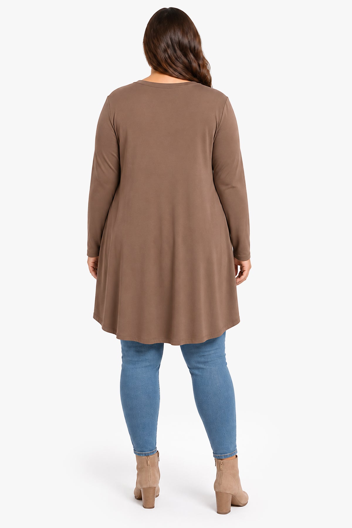 BEVERLY rayon tunic with pockets