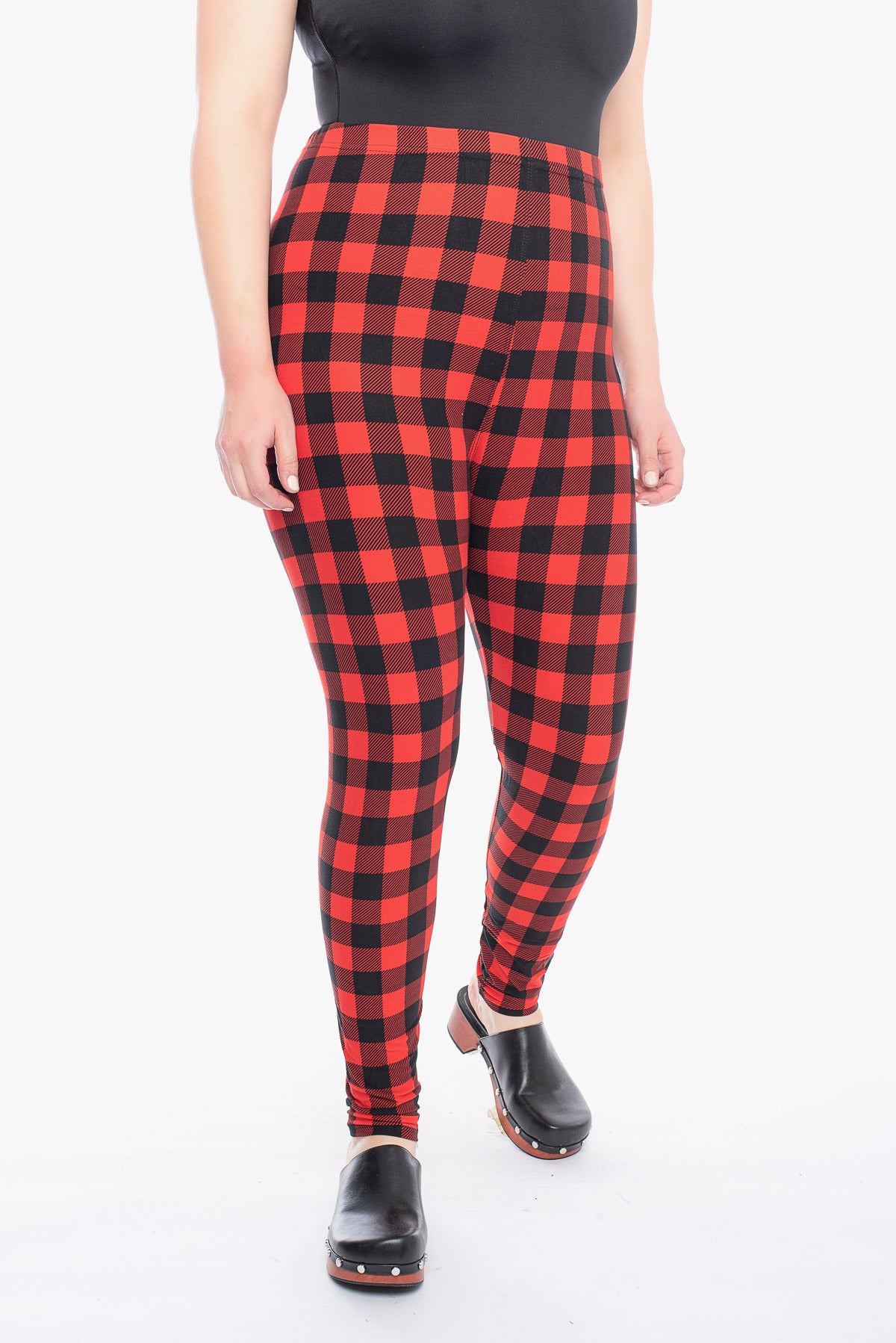 LILLY red plaid leggings