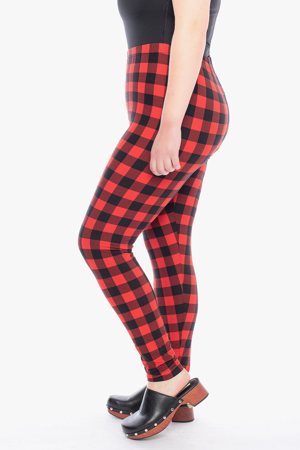 LILLY red plaid leggings