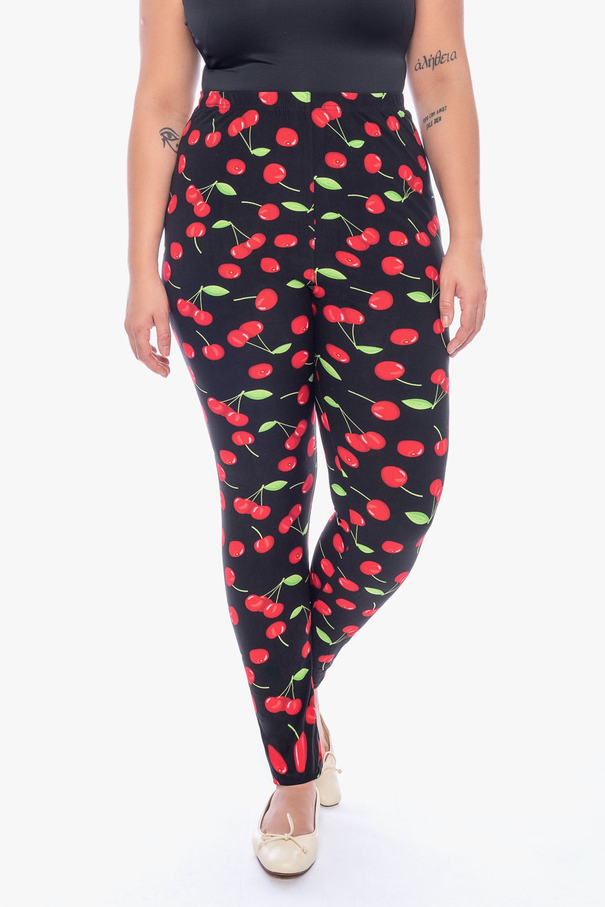 LILLY cherries printed leggings