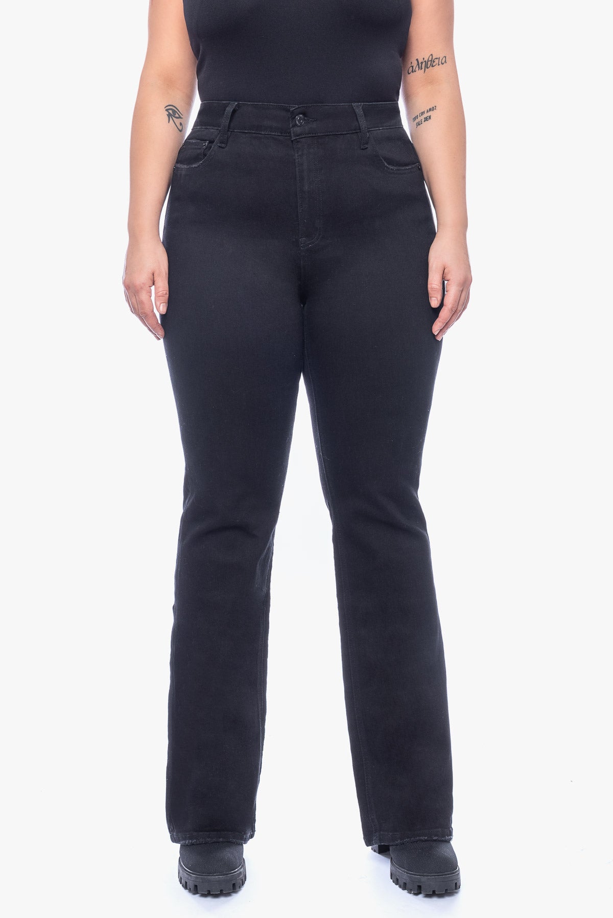 SANDY black bootcut jeans