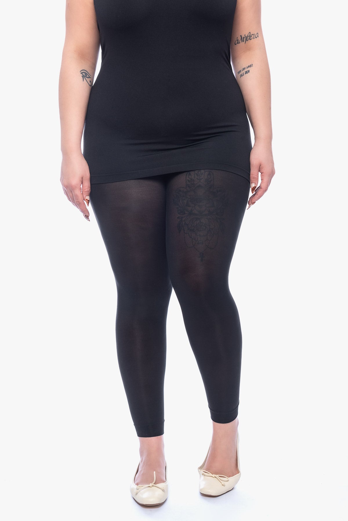 XANDRA footless super-stretchy tights