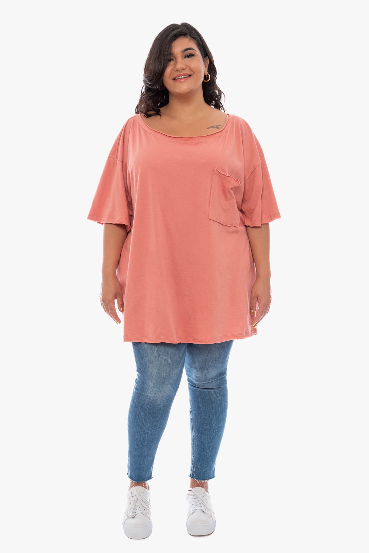Aimee oversized cotton top