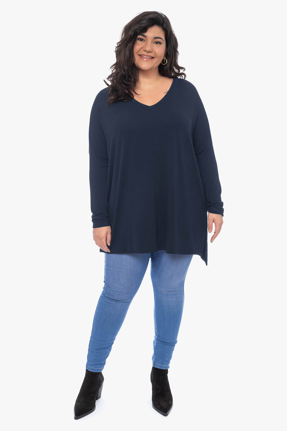 TRINITY loose rayon top