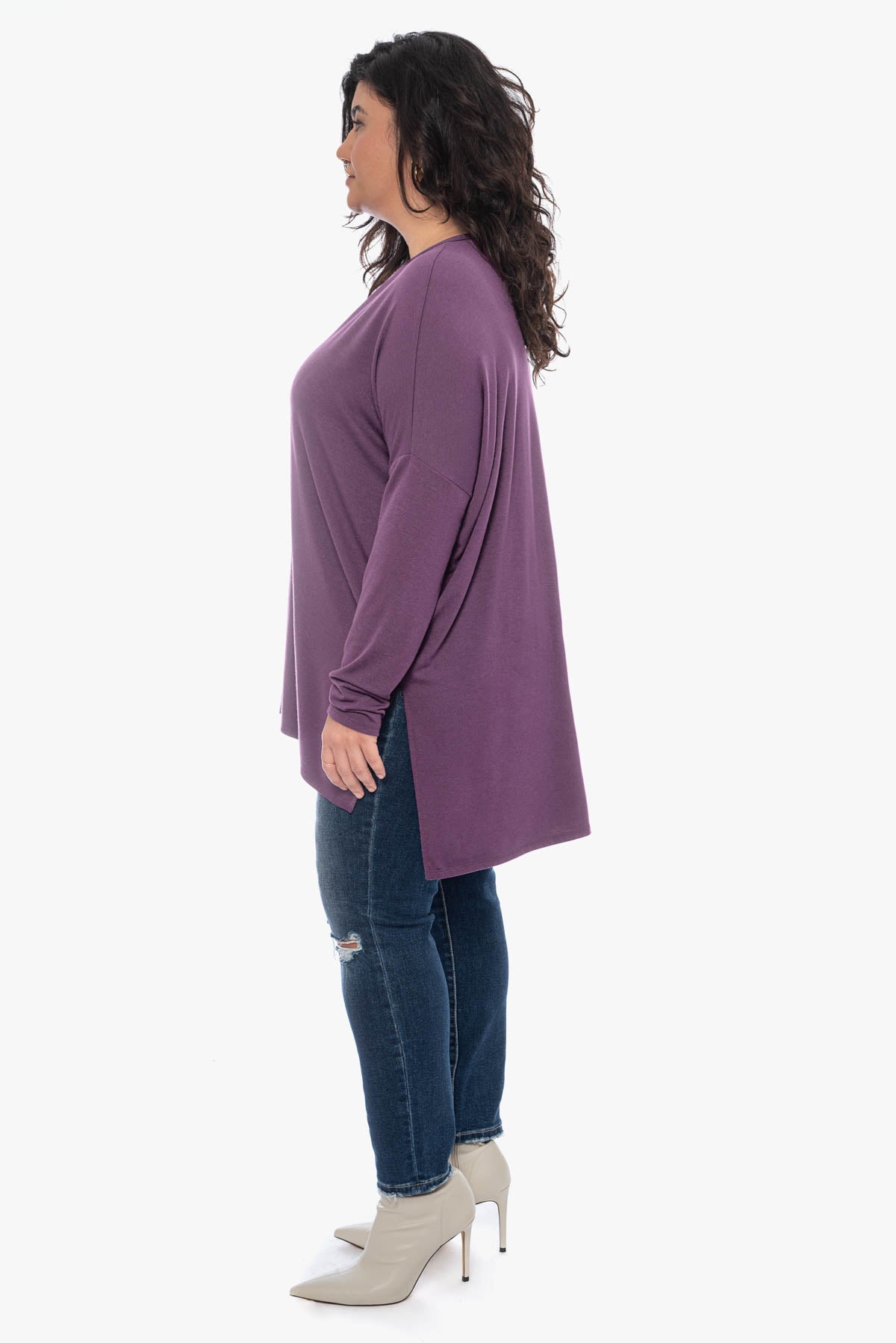 TRINITY loose rayon top