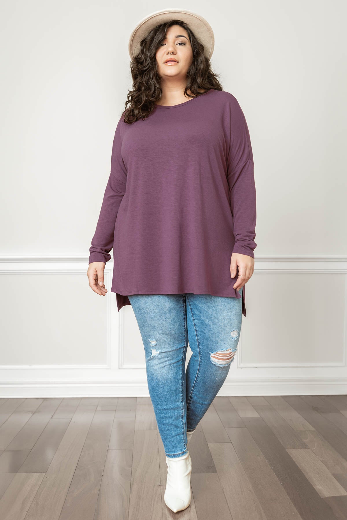 ANNIE R comfy tunic top