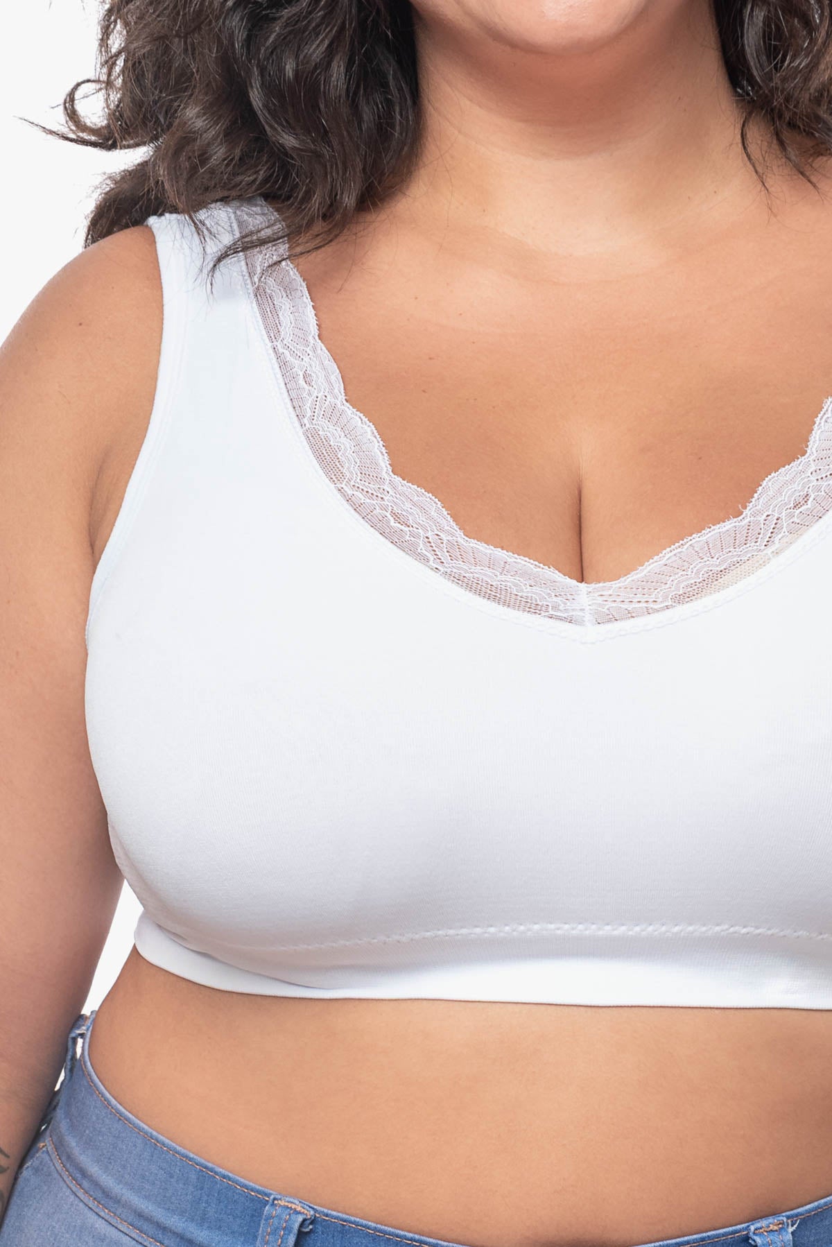 ELINOR lace-trim padded bra