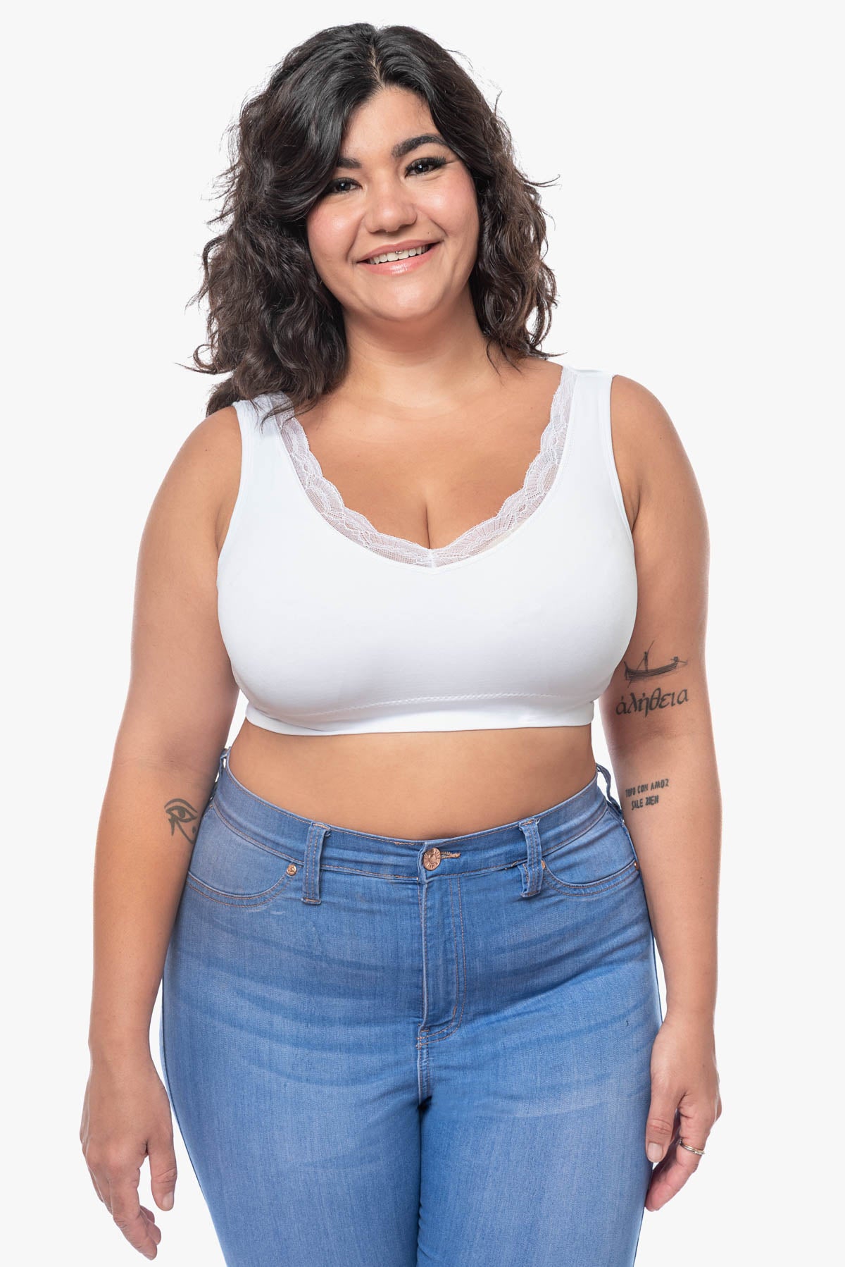 ELINOR lace-trim padded bra