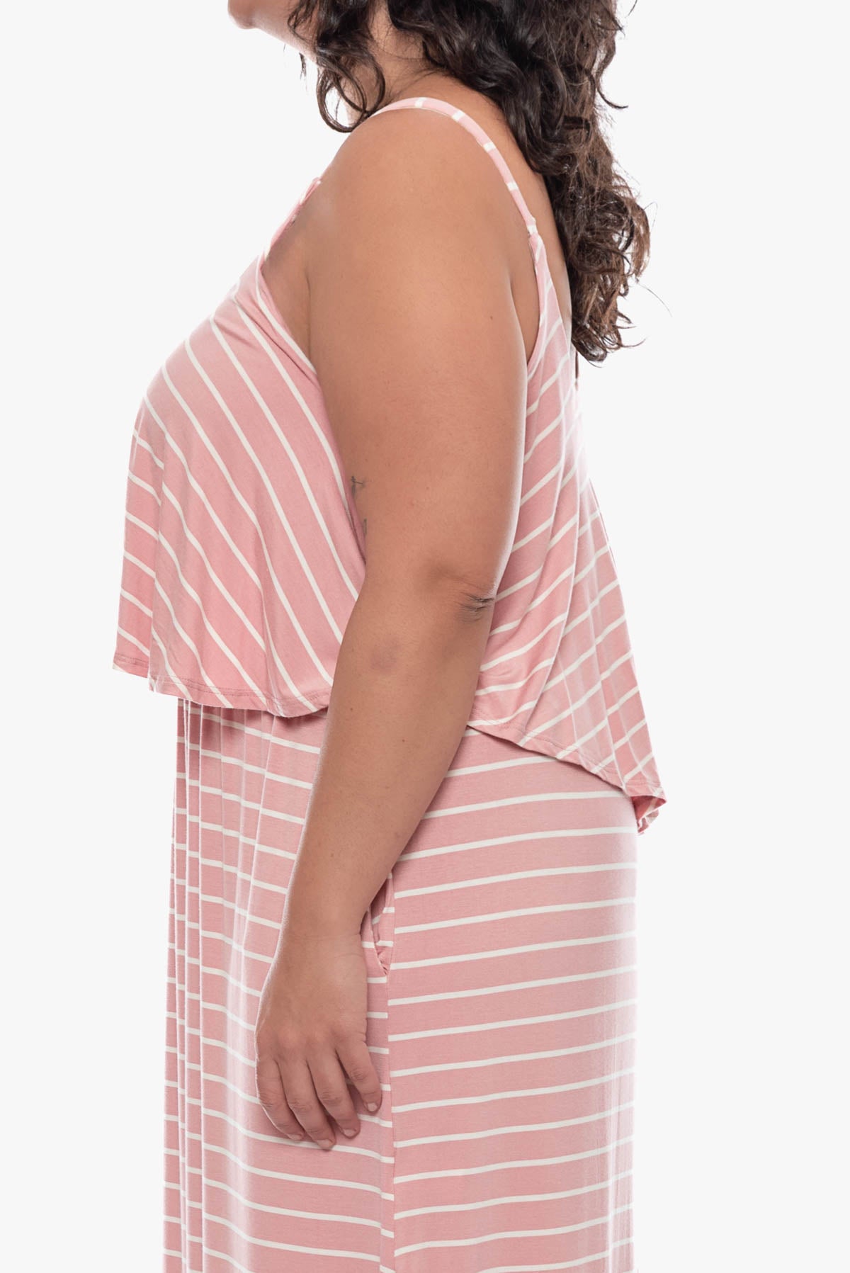 JOLENE striped maxi dress