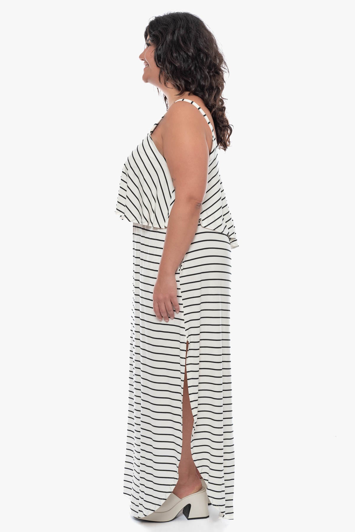 JOLENE striped maxi dress
