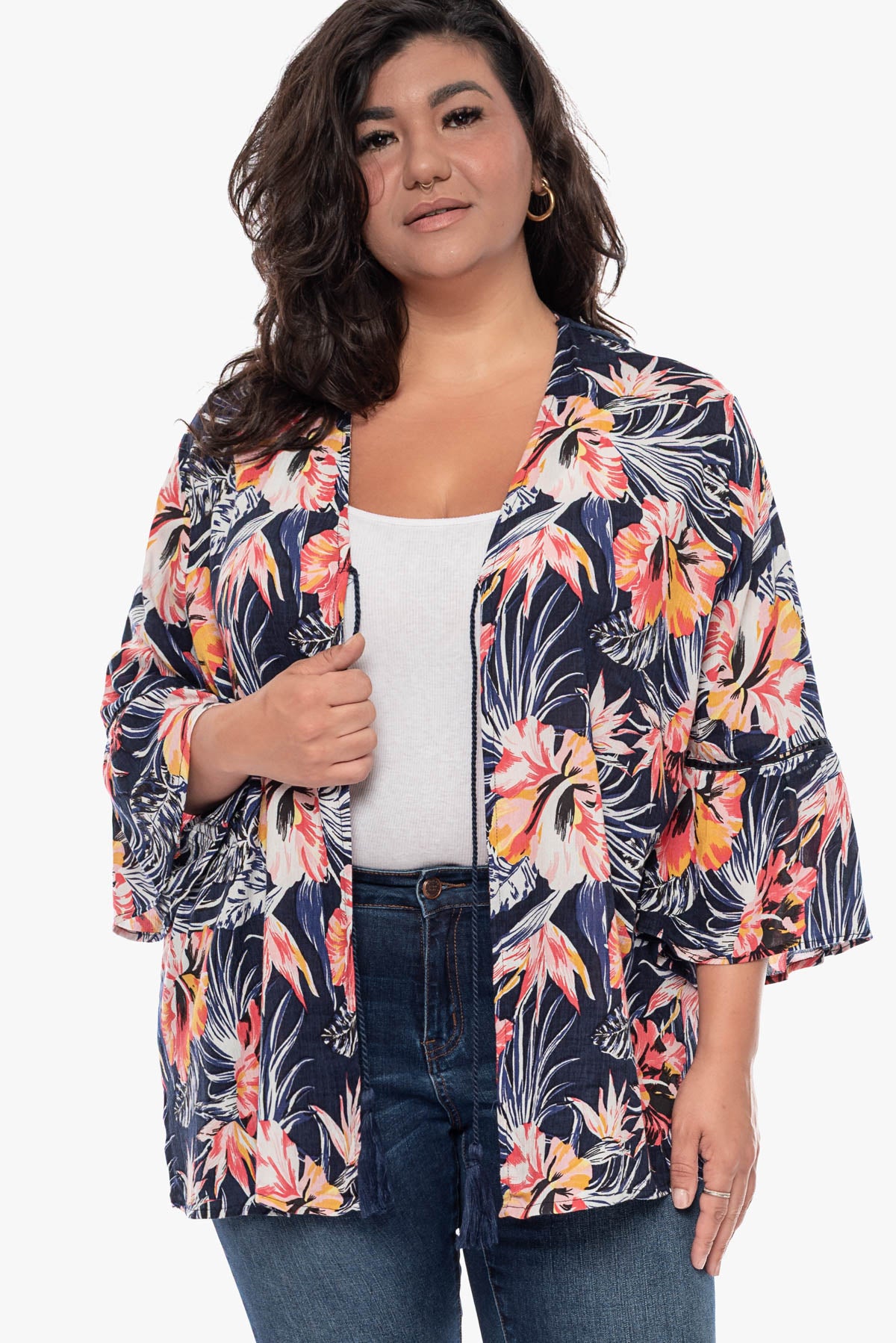 NATALIE lace back kimono