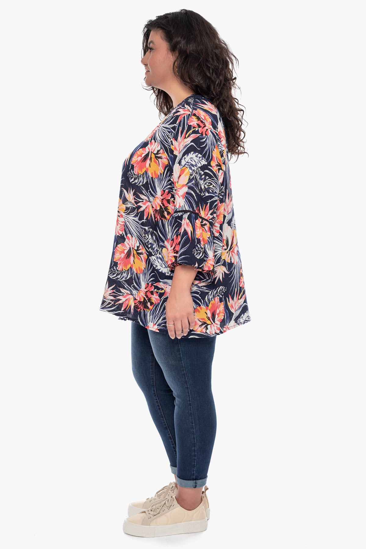 NATALIE lace back kimono