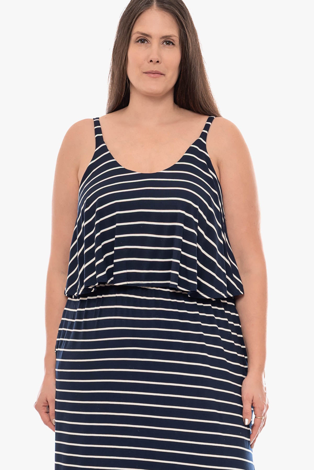 JOLENE striped maxi dress