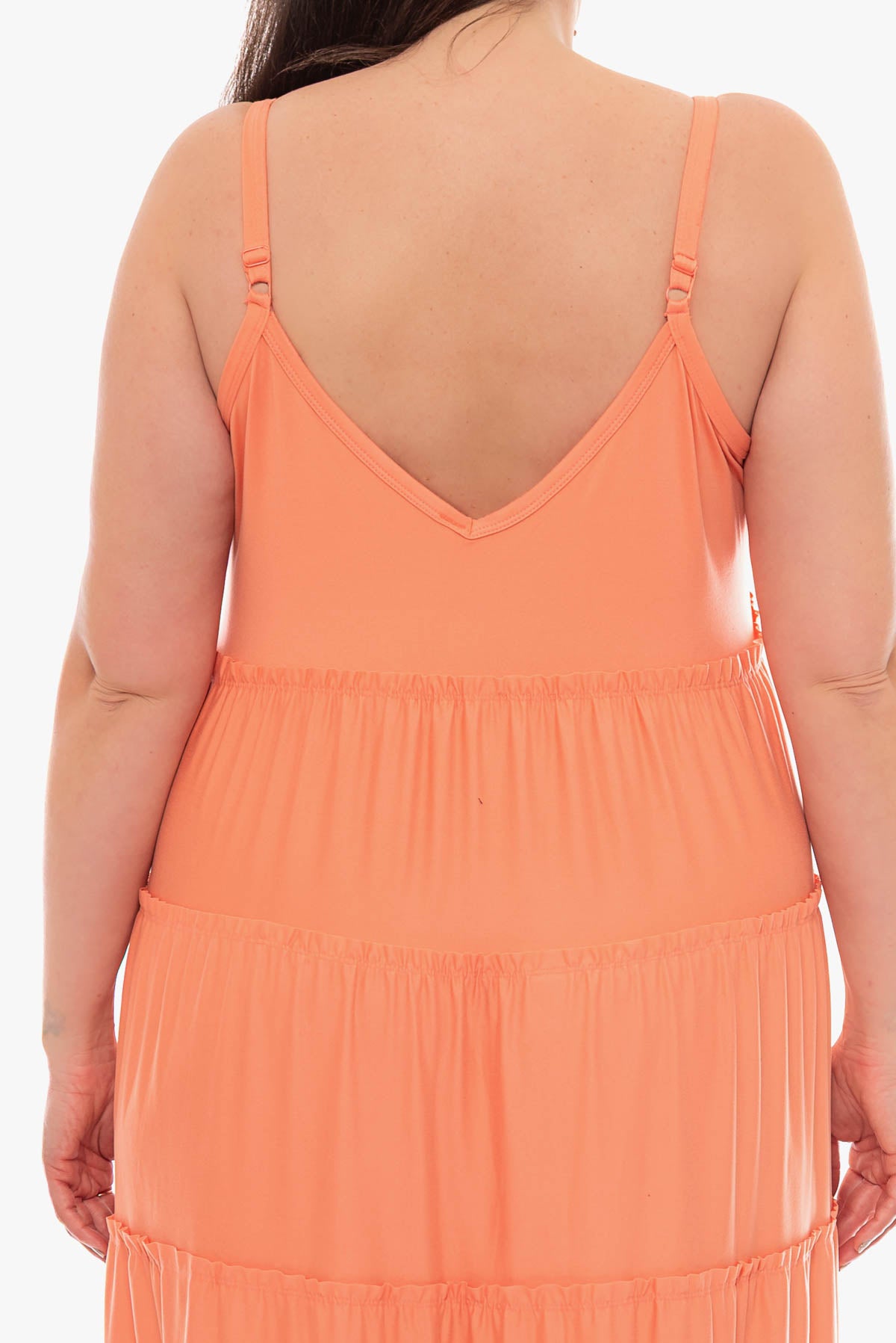 TEEGAN tiered dress