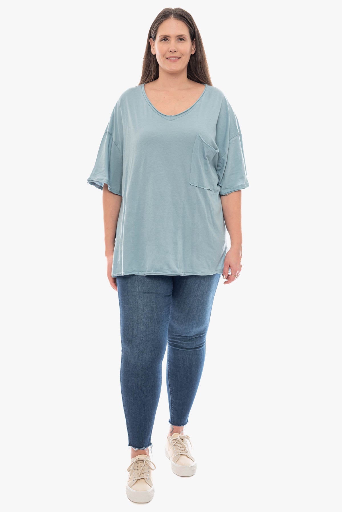ANNABETH oversized cotton top