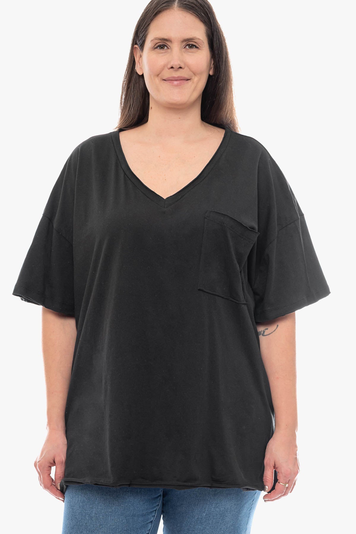 SAHARA oversized cotton top