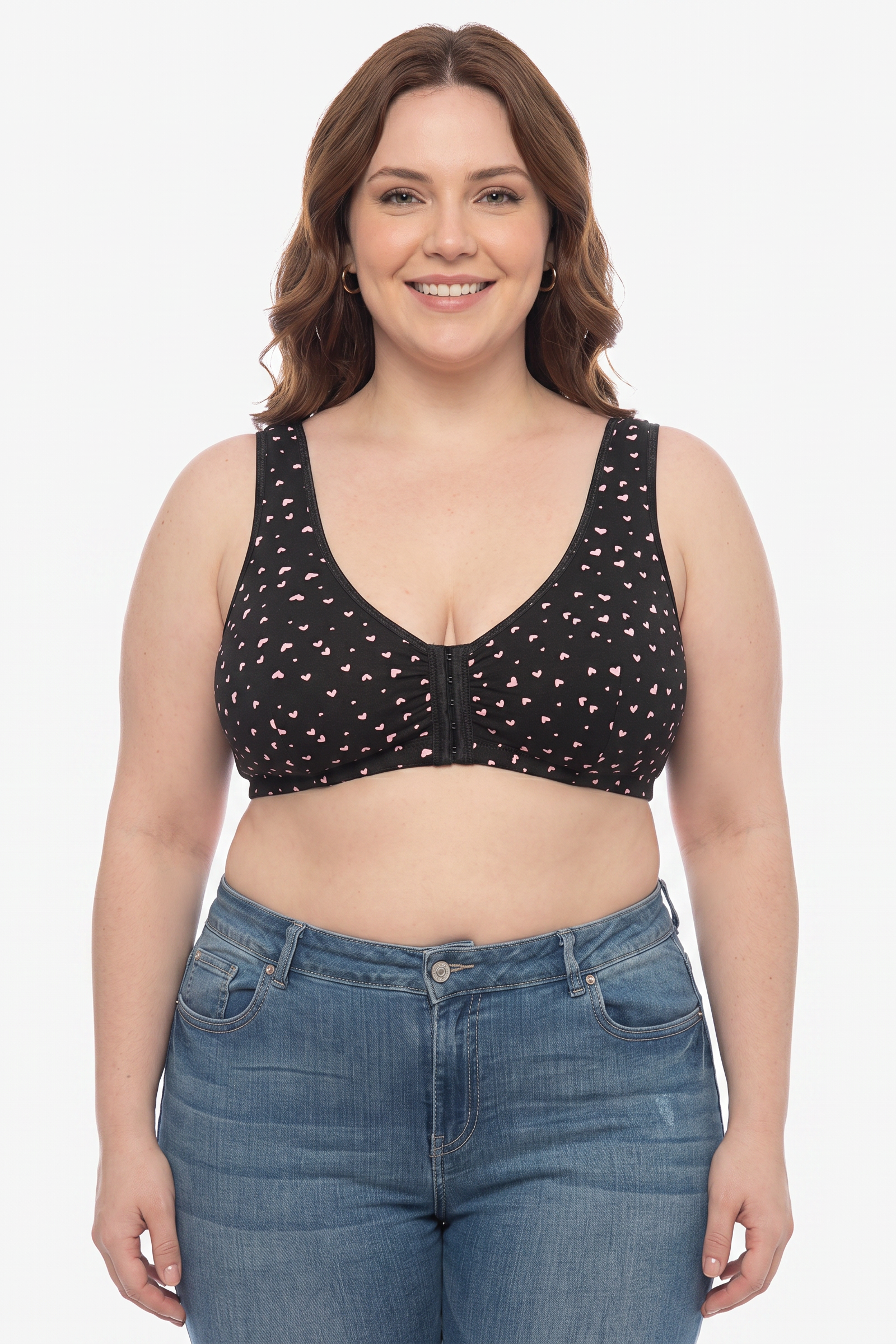 LYDIA front fastening bra (printed)