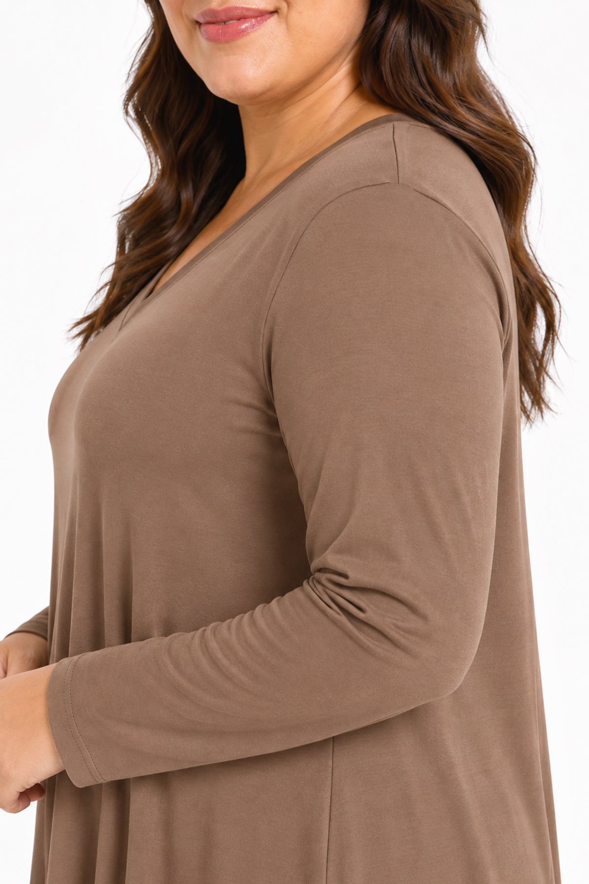 BEVERLY rayon tunic with pockets