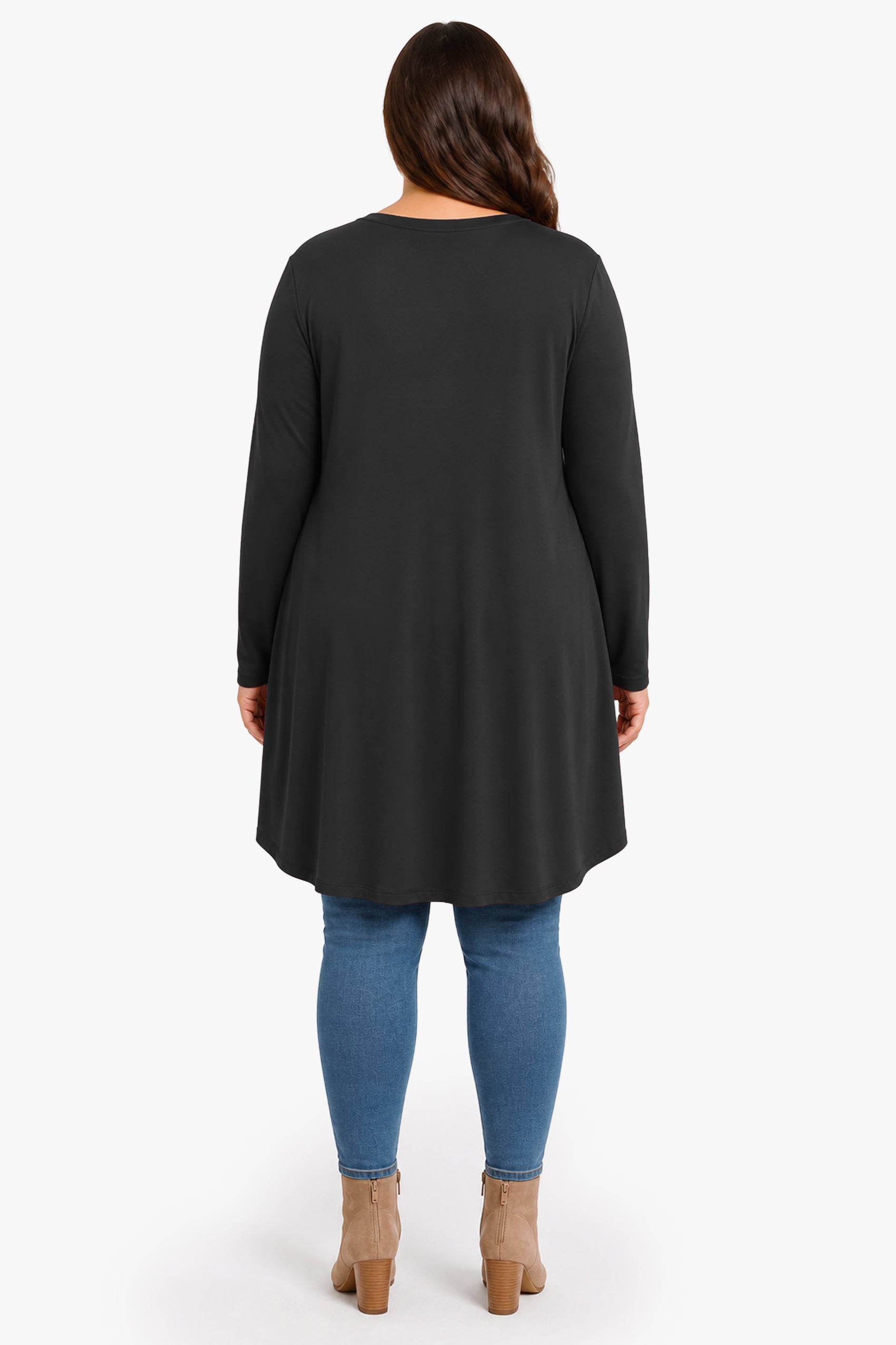 BEVERLY rayon tunic with pockets