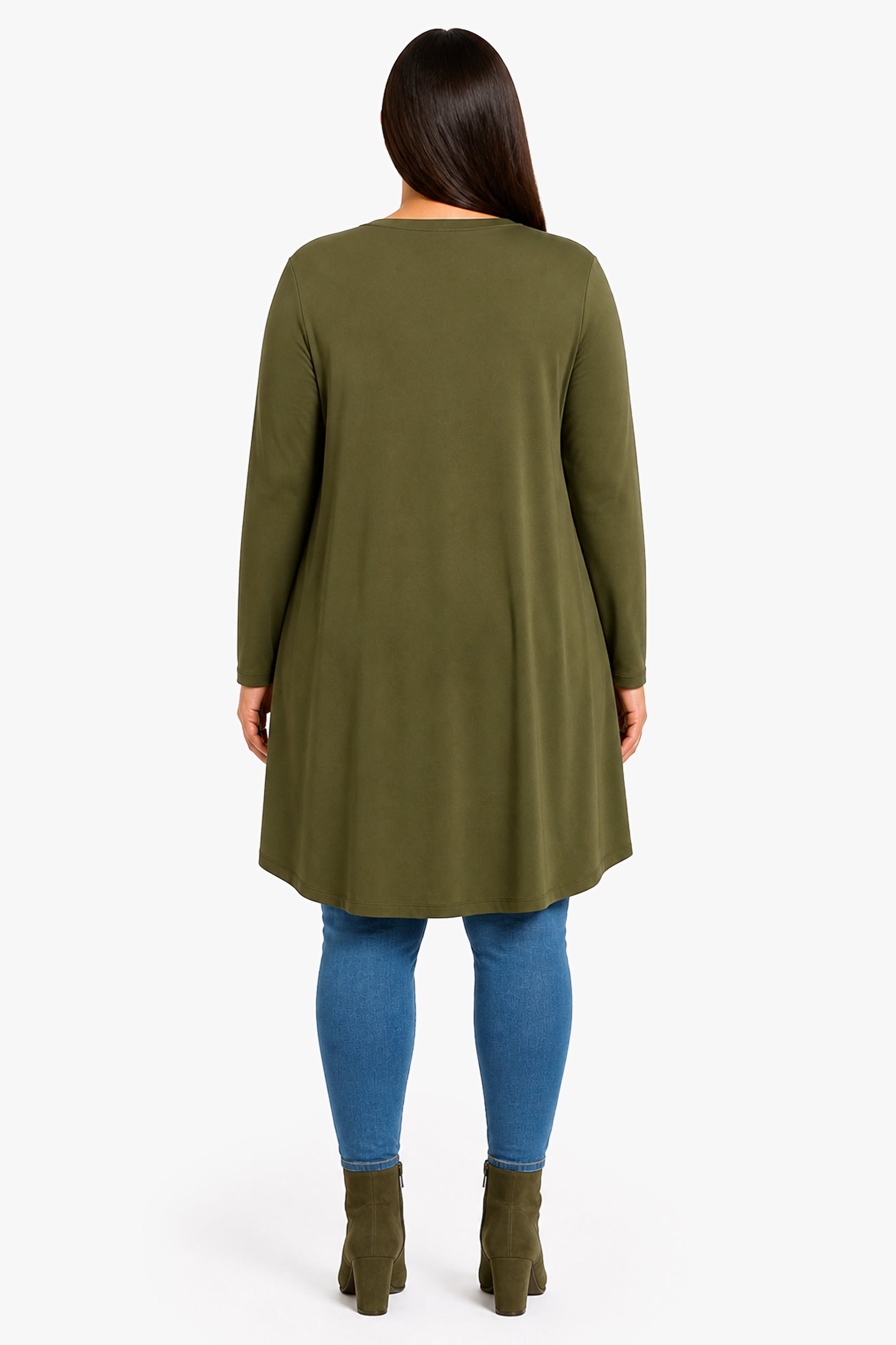 BEVERLY rayon tunic with pockets