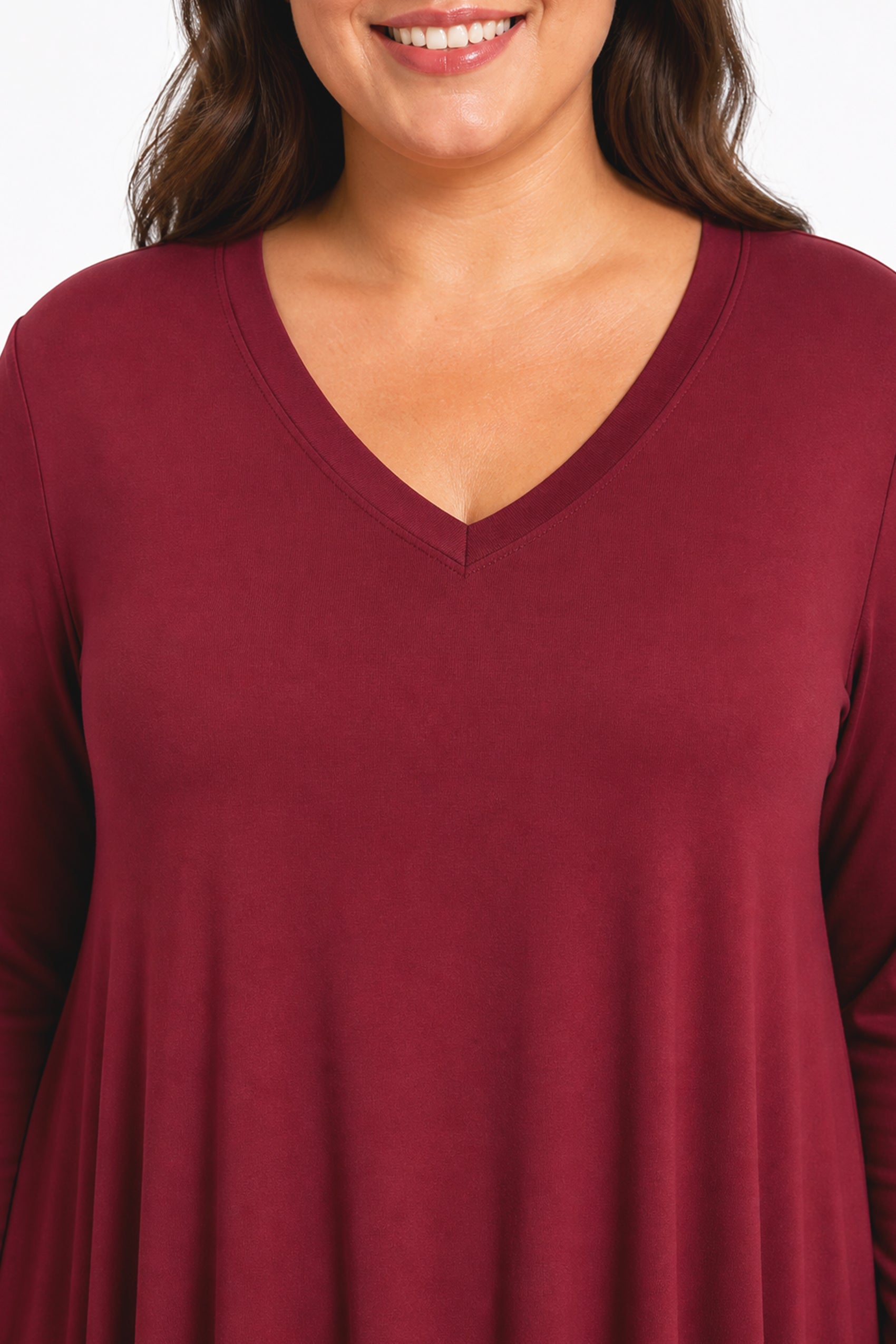 BEVERLY rayon tunic with pockets