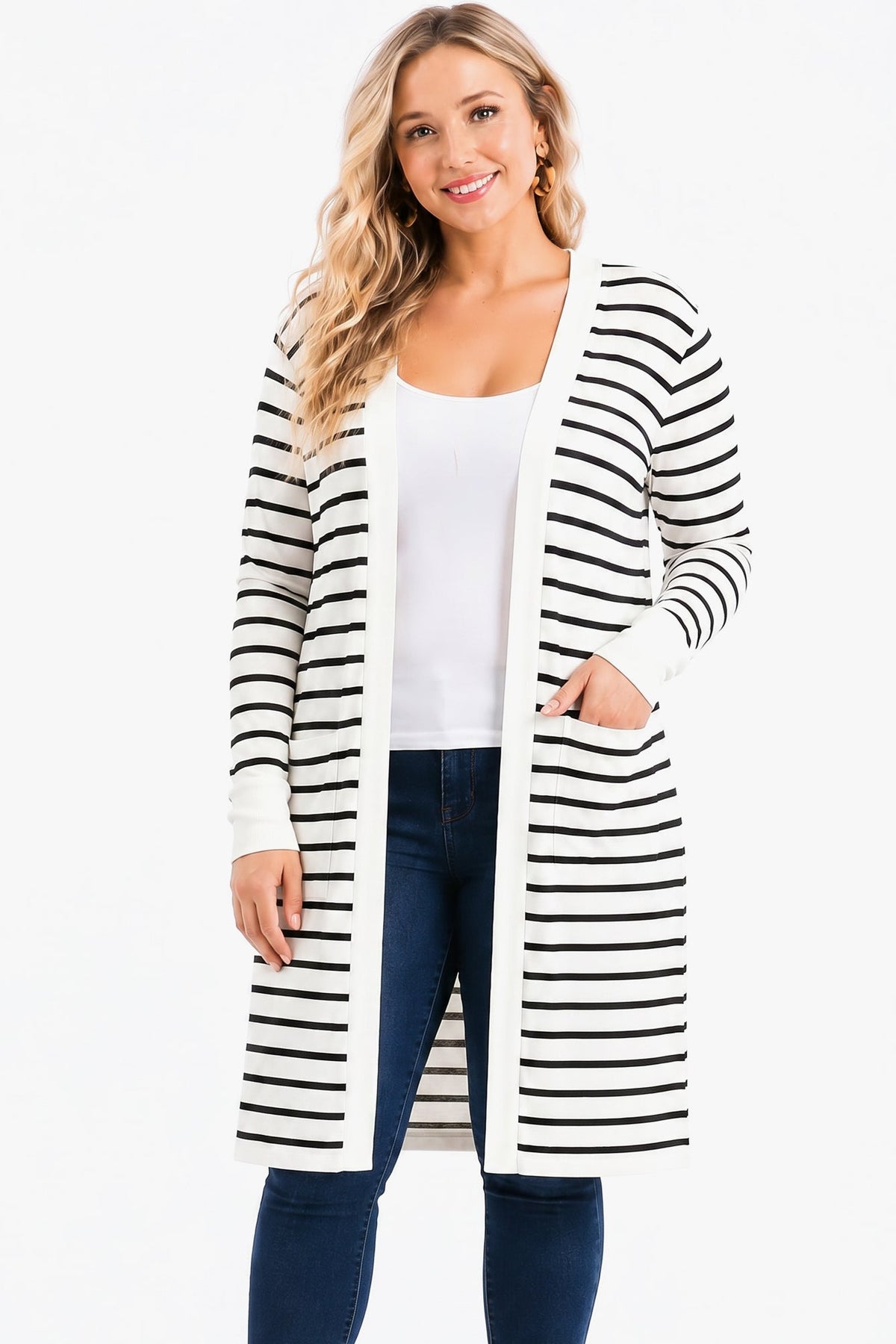 DOREEN striped cardigan
